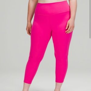 Lululemon Align High Rise Pant 25” in Sonic Pink